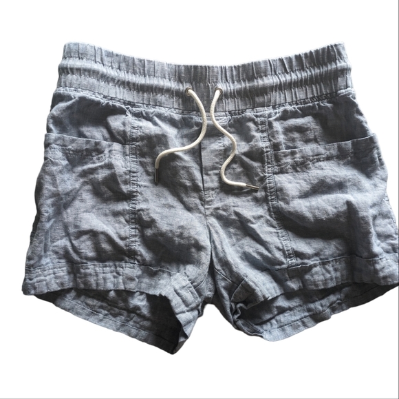 Athleta Pants - Athleta Cabo Linen 4 Inch Shorts Size 6